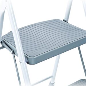 Rubbermaid RMS-2 2-Step Steel Step Stool, 225-pound Capacity, White