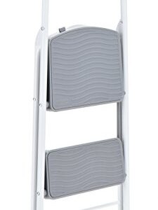 Rubbermaid RMS-2 2-Step Steel Step Stool, 225-pound Capacity, White