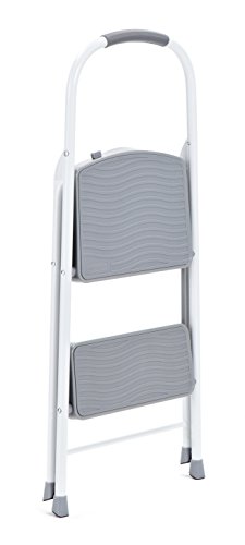 Rubbermaid RMS-2 2-Step Steel Step Stool, 225-pound Capacity, White