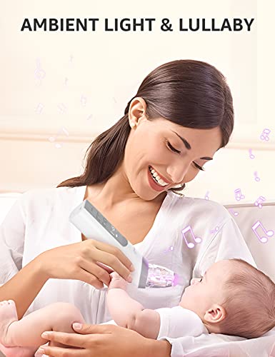 GROWNSY Nasal Aspirator for Baby, Electric Nose Aspirator for Toddler, Baby Nose Sucker, Automatic Nose Cleaner with 3 Silicone Tips, Adjustable Suction Level, Music and Light Soothing Function