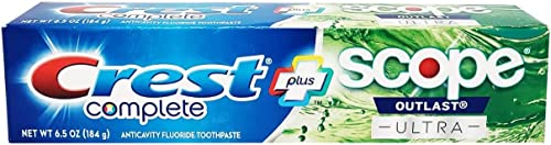 Crest Complete Whitening Plus Scope Outlast Ultra Toothpaste 6.5 oz (184g) - 1 Count