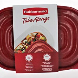 Rubbermaid Take Alongs Rectangle Containers with Lids - 3 CT