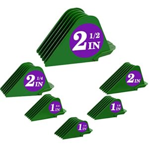 6pcs professional hair clipper guards cutting guides fits for most wahl clippers clipper, combs replacement – 1 & 1/4″ to 2 & 1/2″, guard number: #20, 18, 16, 14, 12, 10 (green)