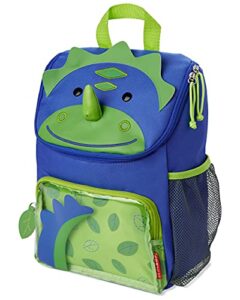 skip hop big kid backpack, zoo kindergarten ages 3-4, dinosaur