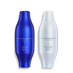 shiseido bio-performance skin filler serums – two-step serum system – night & day formulas for plump, firm skin