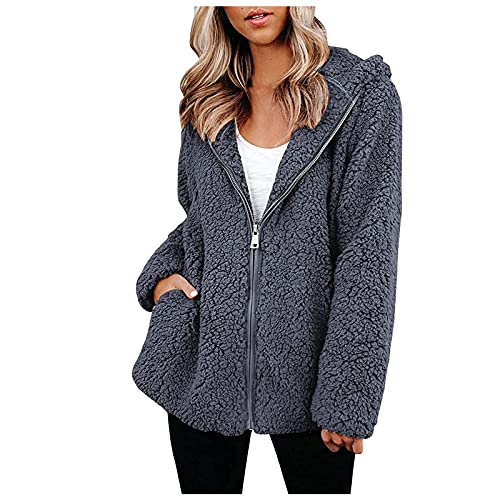 Lojito Turtleneck Sweatshirt Women Graphic Long Sleeve Long Sleeve Graphic Gray Fleece Hoodie