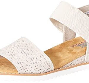 Skechers womens Desert Kiss Sandal, Off White, 8 US