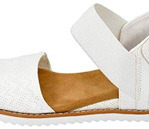 Skechers womens Desert Kiss Sandal, Off White, 8 US