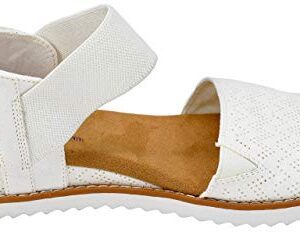 Skechers womens Desert Kiss Sandal, Off White, 8 US