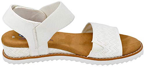 Skechers womens Desert Kiss Sandal, Off White, 8 US