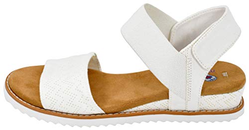 Skechers womens Desert Kiss Sandal, Off White, 8 US