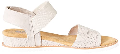 Skechers womens Desert Kiss Sandal, Off White, 8 US