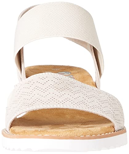 Skechers womens Desert Kiss Sandal, Off White, 8 US