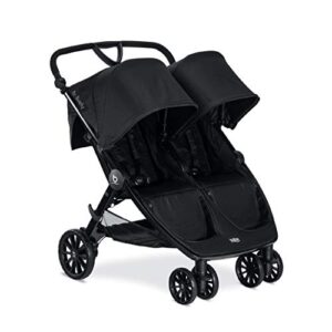 britax b-lively double stroller, raven – quick self standing fold, adjustable handlebar, all wheel suspension