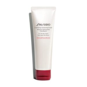 shiseido clarifying cleansing foam – 125 ml – cleanses, balances & removes impurities for smoother, radiant complexion – for all skin types