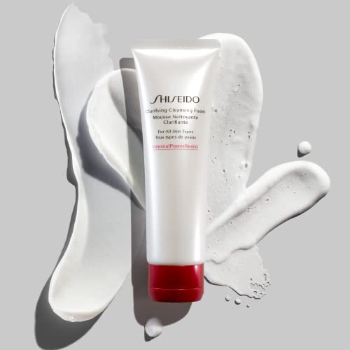 Shiseido Clarifying Cleansing Foam - 125 mL - Cleanses, Balances & Removes Impurities for Smoother, Radiant Complexion - For All Skin Types