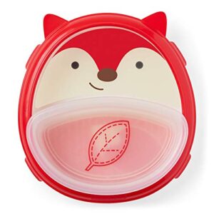 skip hop non-slip baby plate, zoo smart serve self-feeding training set, fox