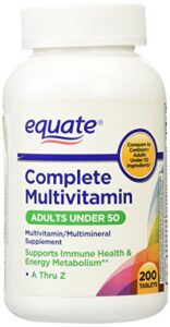 equate – complete multivitamin multimineral, 200 tablets