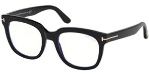 tom ford ft 5537-b blue block black 52/20/140 women eyewear frame