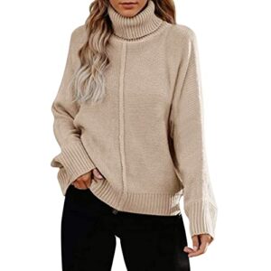 Women's Drop Long Sleeve Sweatshirt Tops Casual Crewneck Tunic Sweartshirts with Side Slits Womens Tops for Over 60