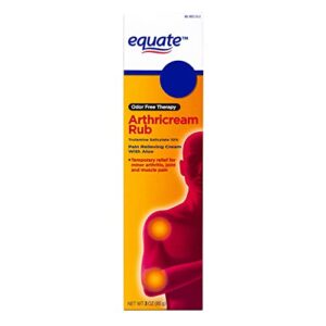 equate – arthritiscream rub, pain relieving creme, 3 oz