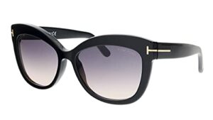 tom ford ft0524 01b shiny black alistair cats eyes sunglasses lens category 2 s