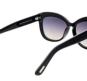 Tom Ford FT0524 01B Shiny Black Alistair Cats Eyes Sunglasses Lens Category 2 S