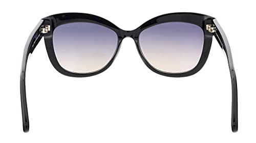 Tom Ford FT0524 01B Shiny Black Alistair Cats Eyes Sunglasses Lens Category 2 S