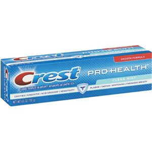 crest pro-health toothpaste, clean mint 4.6 oz (pack of 2)