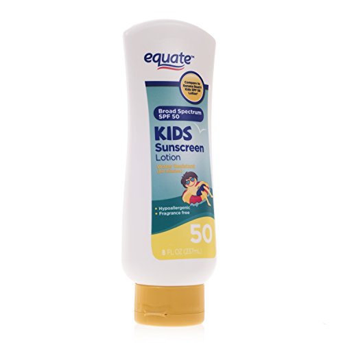 Equate Kids Sunscreen Lotion SPF 50, 8 fl oz Compare to Banana Boat Kids