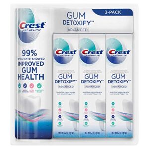 crest gum detoxify advanced toothpaste, 5.2 ounce (pack of 3)