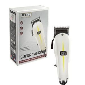 wahl professional super taper hair clipper with full power and v5000 electromagnetic motor for professional barbers and stylists – model 8400