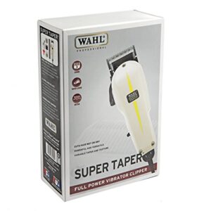 Wahl Professional Super Taper Hair Clipper with Full Power and V5000 Electromagnetic Motor for Professional Barbers and Stylists - Model 8400