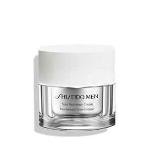 shiseido men total revitalizer cream – 50 ml – anti-aging moisturizer – addresses five skin aging concerns for men – non-comedogenic – ideal for normal to dry skin types