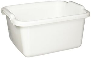 rubbermaid dish bucket, 15.6-quart, clear (fg2970arwht),white