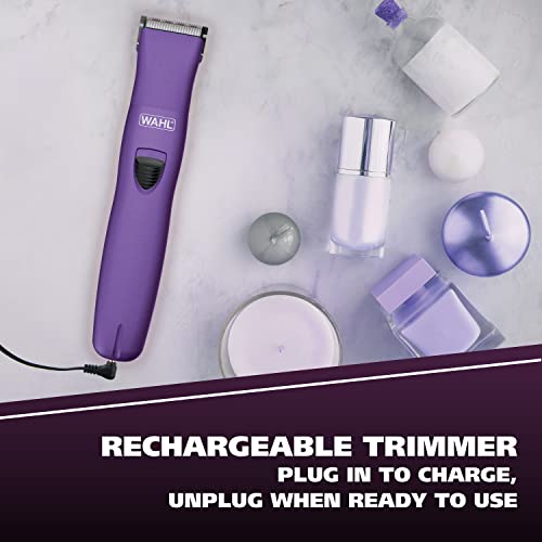 Wahl Pure Confidence Rechargeable Electric Trimmer, Shaver, & Detailer for Smooth Shaving & Trimming of The Face, Underarm, Eyebrows, & Bikini Areas – Model 9865-100