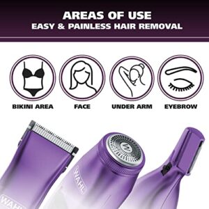 Wahl Pure Confidence Rechargeable Electric Trimmer, Shaver, & Detailer for Smooth Shaving & Trimming of The Face, Underarm, Eyebrows, & Bikini Areas – Model 9865-100