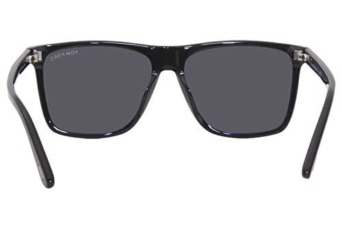 Sunglasses Tom Ford FT 0832 -N Fletcher 01A Shiny Black/Smoke Lenses