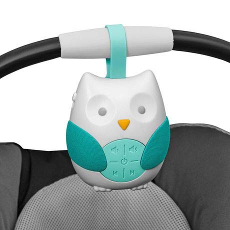 Skidaddle Portable Adorable Owl Friend Baby Soother, Plays 4 Melodies & Nature Sounds