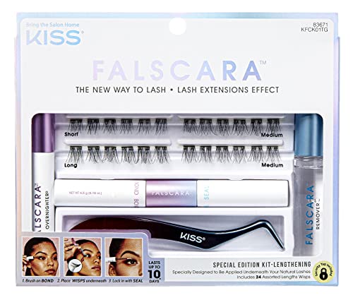 Kiss Falscara Special Edition Kit Lengthening 24 Asst Lashes