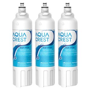 aqua crest adq73613401 refrigerator water filter, replacement for lg® lt800p®, adq73613402, adq73613408, adq75795104, 46-9490, lsxs26326s, lmxc23746s, lmxc23746d (pack of 3)