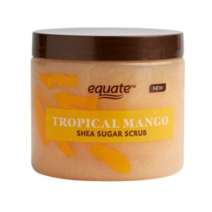 equate shea sugar scrub tropical mango, 18 oz