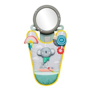 taf toys koala in-car play center | parent and baby’s travel companion, keeps both relaxed while driving. car activity center with mirror to watch baby from driver’s seat, for 0 months and up