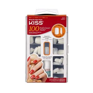 kiss 100 full-cover nails kit short length – short square