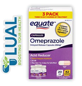 omeprazole delayed-release capsules, 20 mg. includes luall fridge magnet + equate omeprazole delayed release tablets 20 mg (capsules, 42)