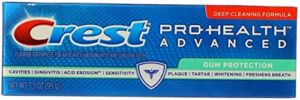 crest pro-health advanced fluoride toothpaste gum protection – 3.5 oz, pack of 6