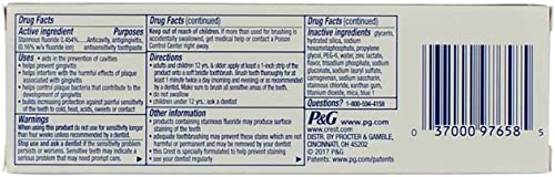 Crest Pro-Health Advanced Fluoride Toothpaste Gum Protection - 3.5 oz, Pack of 6