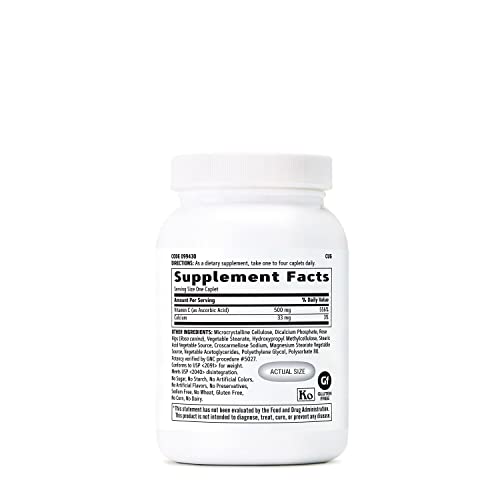 GNC Vitamin C 500mg, 250 Caplets, Provides Immune Support