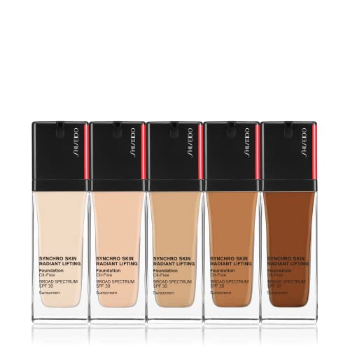 Shiseido Synchro Skin Radiant Lifting Foundation SPF 30, 430 Cedar - 30 mL - Medium-to-Full, Buildable Coverage - 24-HR Hydration - Transfer, Crease & Smudge Resistant - Non-Comedogenic