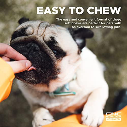 GNC for Pets Advanced Young Pup Bundle - Dog Calming Supplements for Dogs and Multivitamin Supplements for Dogs - 90 Count Soft Chew Dog Supplements, Dog Chew for Calming, Pet Dog Multivitamin